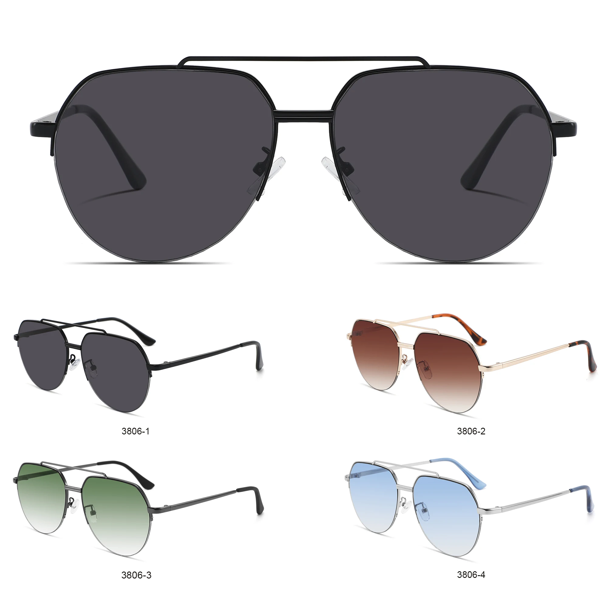 CONCHEN Metal Frames Sunglasses Factory Wholesale Sun Glasses Manufacturer  Shades Sunglasses