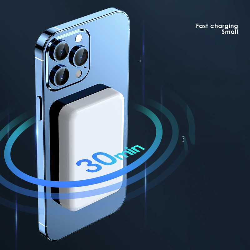 10000mAh Magnetic Portable Battery PD 30W Fast Charging Wireless Charger Magsafe Power Bank