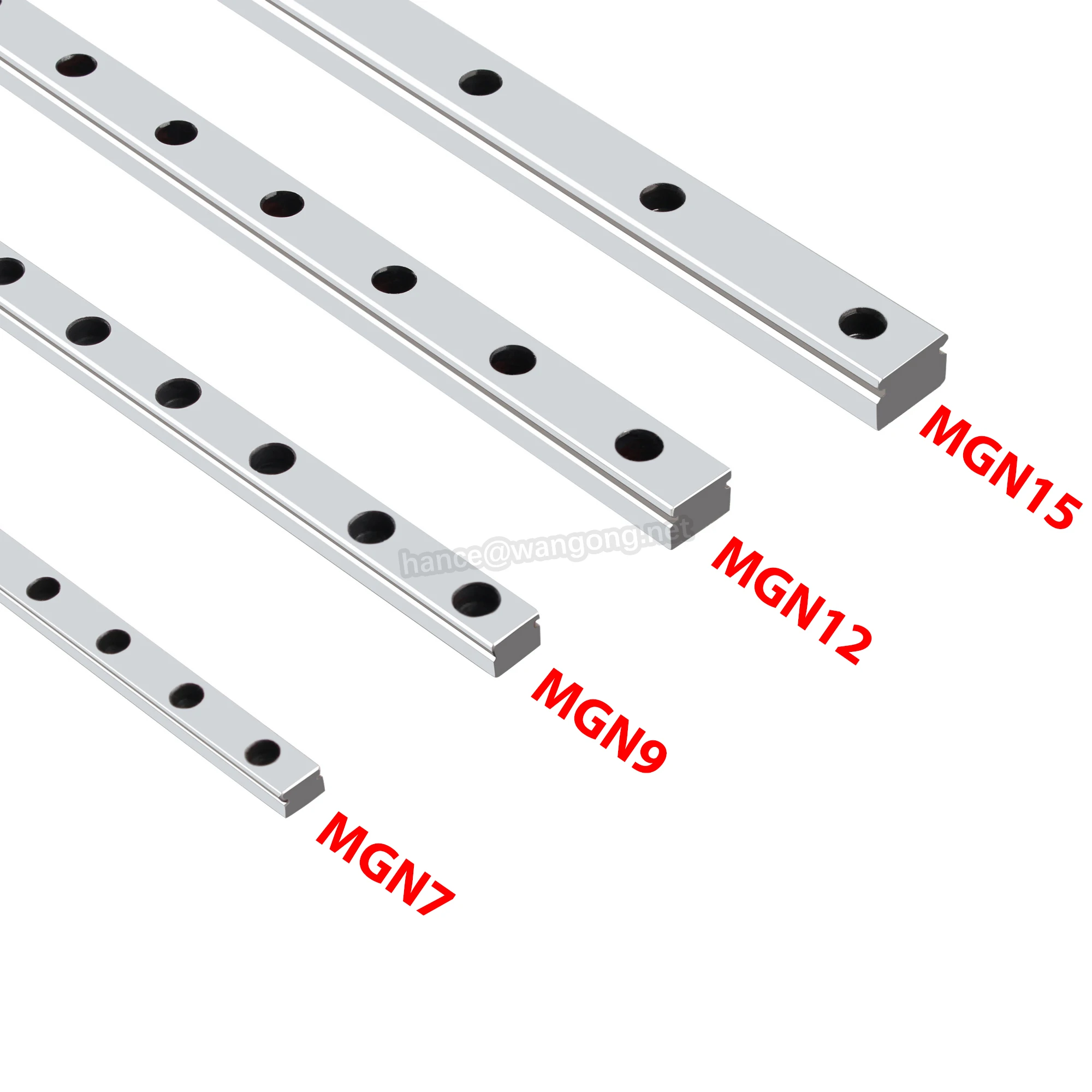 CNC parts miniature linear rail slide MGN7 MGN9 MGN12 MGN15 100mm-800mm 
