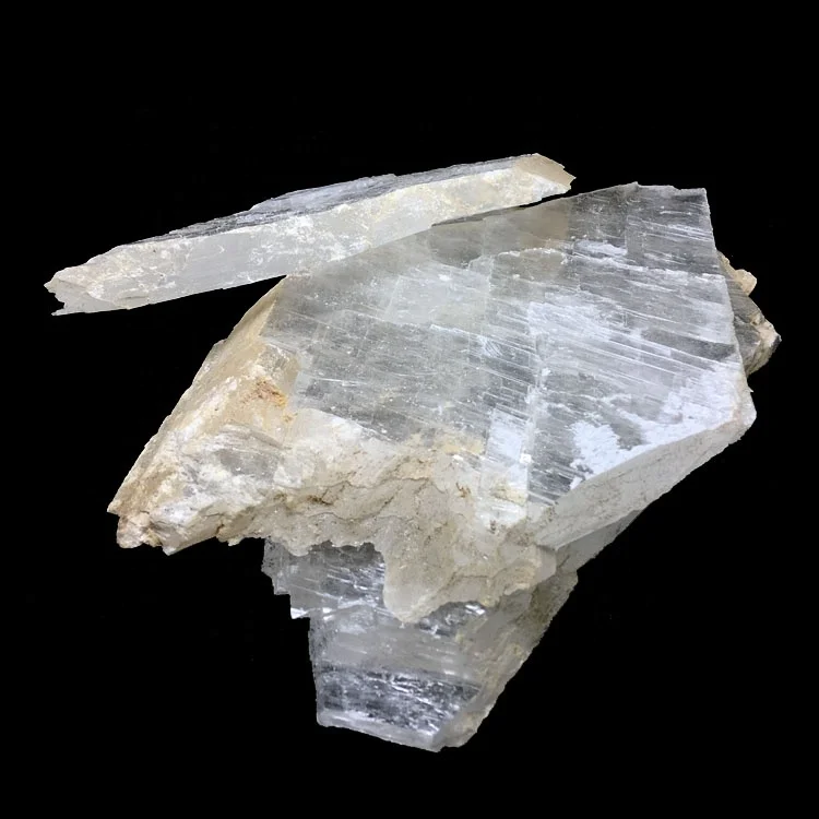 natural gypsum rough stone orange moroccan selenite