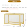 Yellow-framed aquarium-bare tank-yellow frame lid