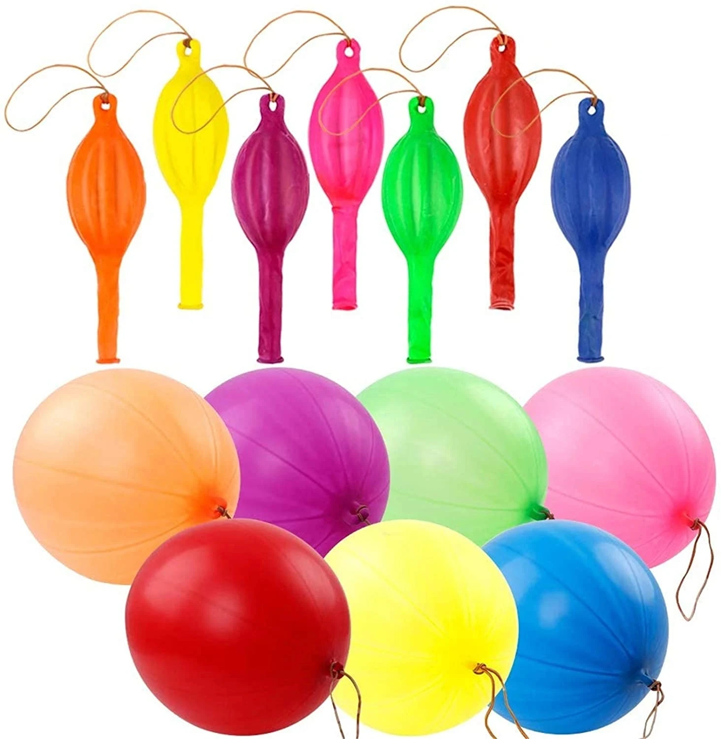 50PCS Large Punch Ball Balloons Assorted Colors Party Bag Fillers UK Stock 