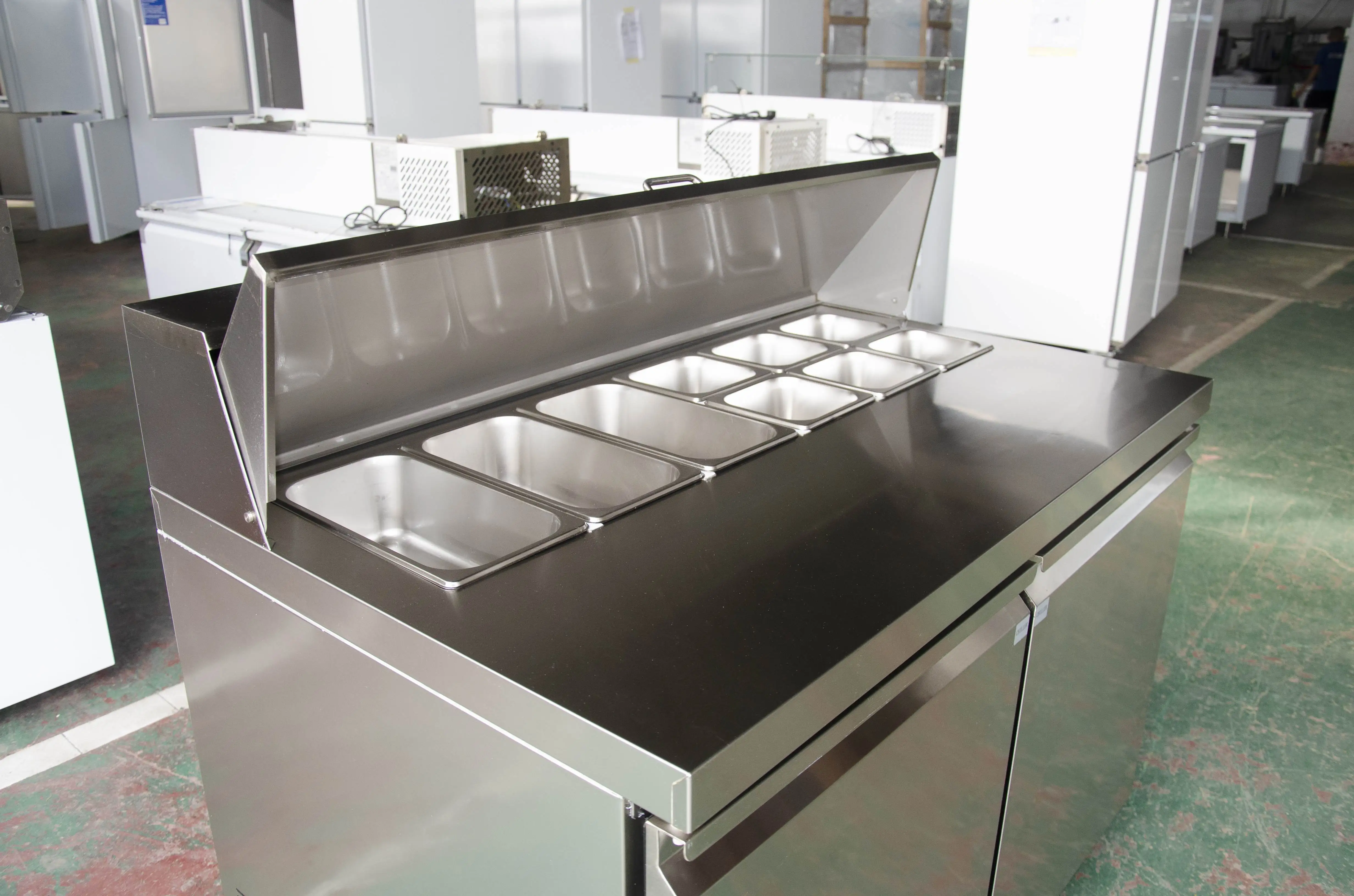Belnor Pizza Counter Chiller Air Cooler with Stainless Steel and Digital Temperature Control