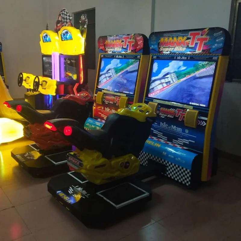 Coin Operated Driving Simulator Game Machine Cool Moto Racing Game Machine Moto Racing Simulator