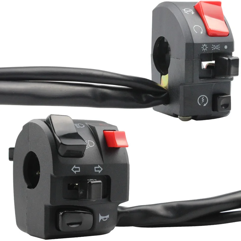 Мотоциклетный переключатель в сборе, переключатель, задний светодиодный индикатор, переключатель для мотоцикла ВКЛ./ВЫКЛ.