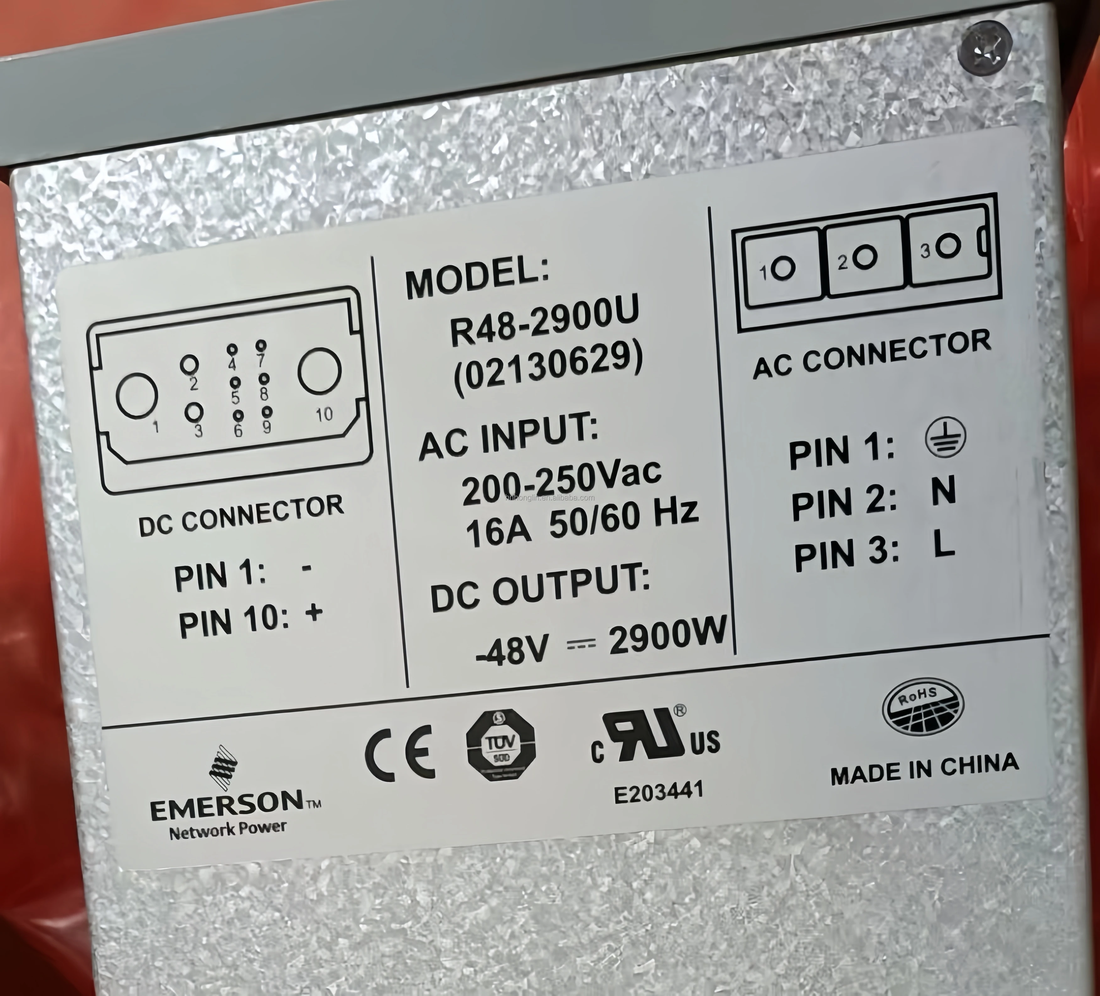 Emerson Vertiv R48-2900U 48V 2900W Rectifier Module for Telecom Power ...
