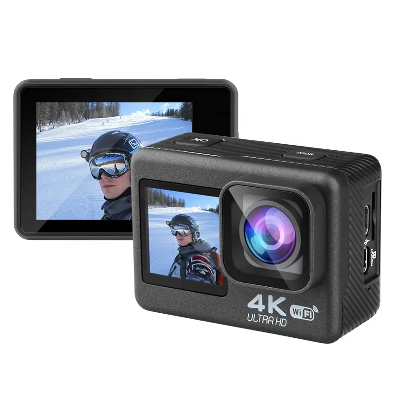 Low Price Action Camera 4k Wifi Ultra Hd 120 Fps 360 Action Camera 60 Fps  Sport Vlog Travel Video Shooting Cameras