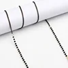 Cadena de cuentas de oro negro