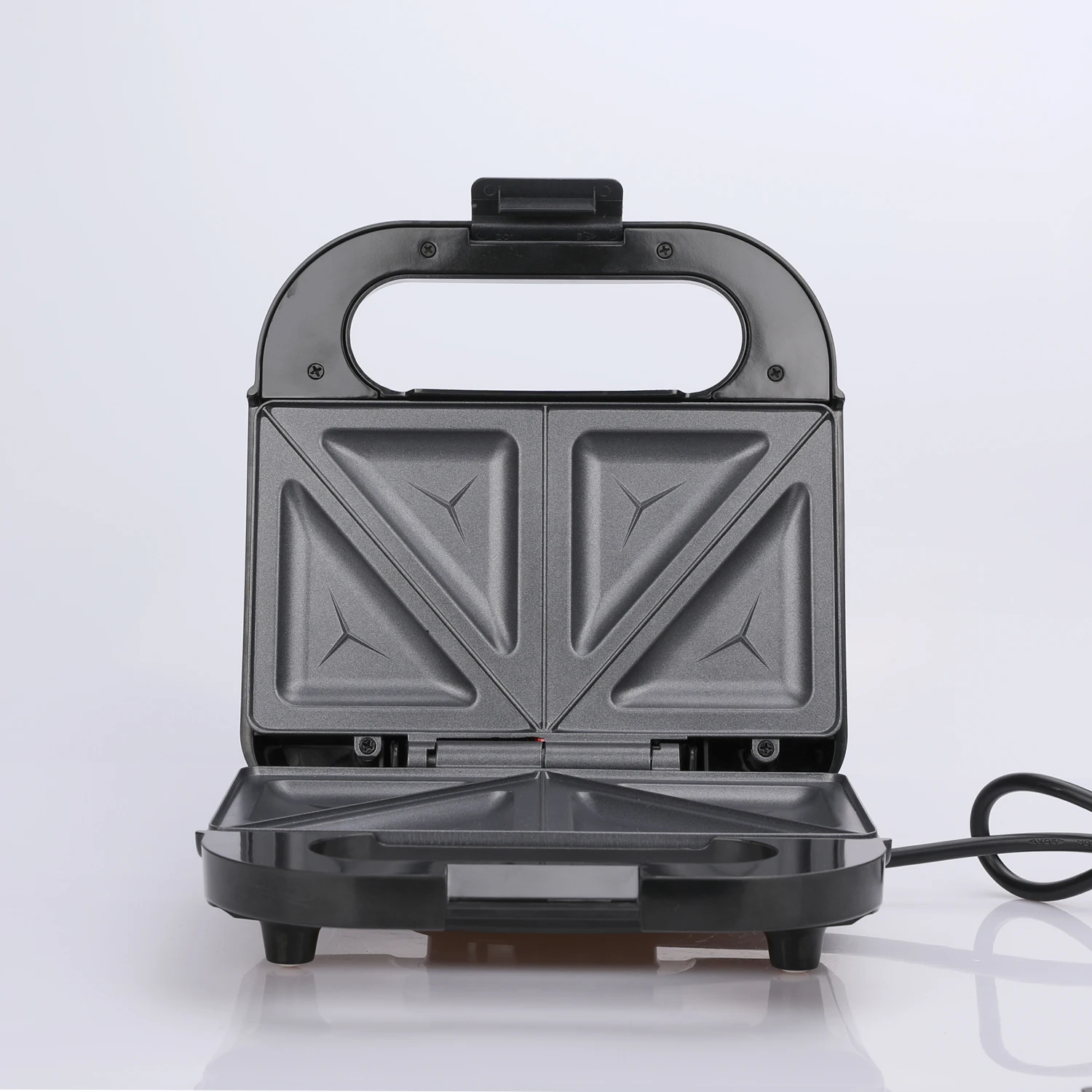 Waffle Machine Breakfast Toaster Electric Panini Grill Press Sandwich Maker With Auto Lock Clip