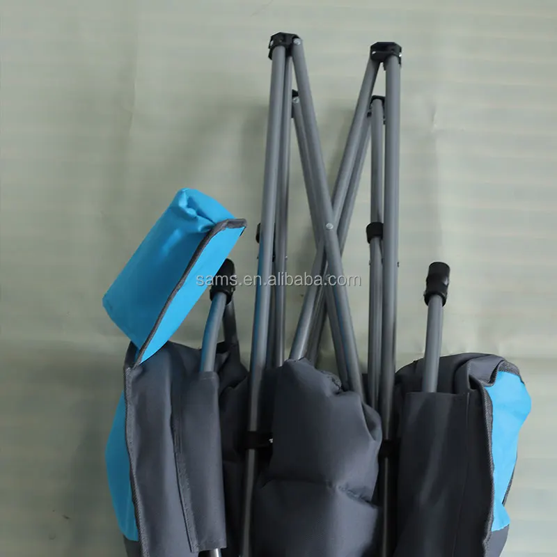 Заводская поставка садовый стул с карманом для воды пляжный лагерь отдыха складной