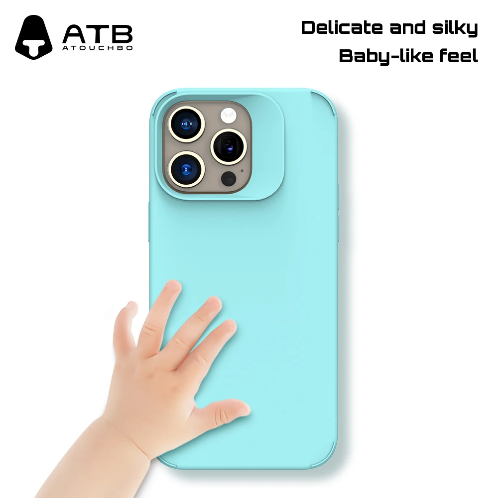 ATB for IPhone Silicone Phone Case Liquid Silicone Soft TPU Phone Case Colorful Phone Cover for iPhone 15 Pro Max Case
