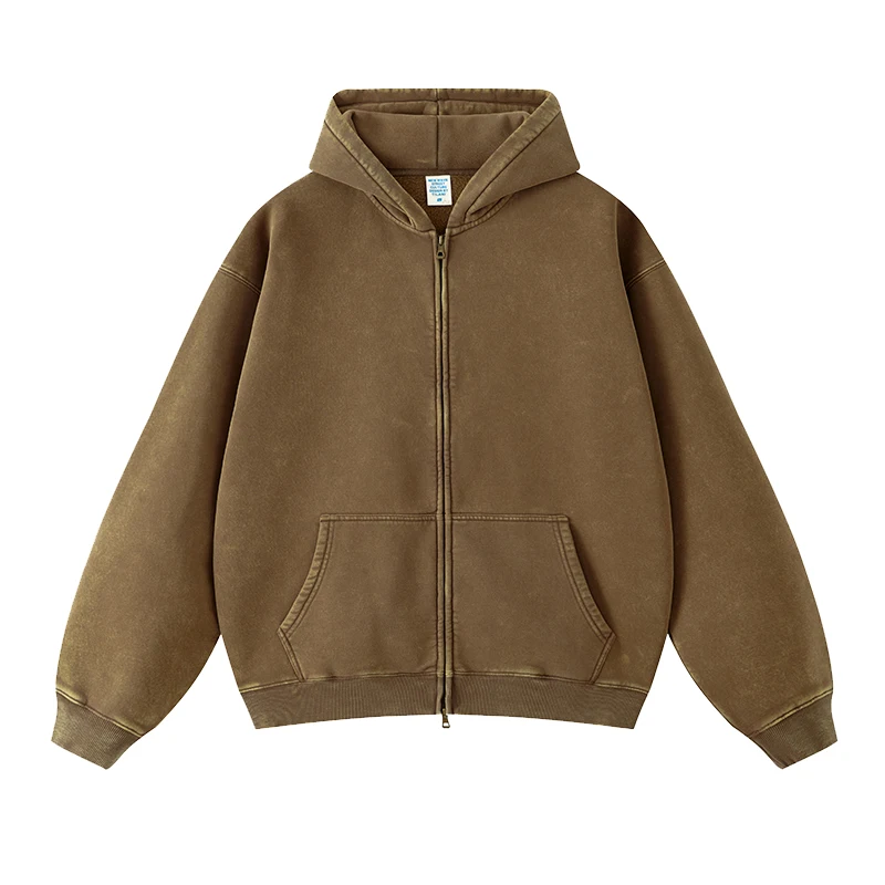 【1993studio】24FW★ Vintage Pigment Balloon Fit Hood Zip-Up 1993studio】24FW☆ Vintage Pigment Balloon Fit Hood Zip-Up
