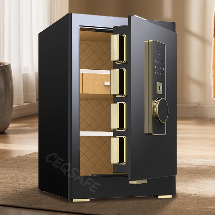 CEQSAFE Face Recognition TUYA APP Safe Box for Money Electronic Fingerprint Lock Safe Box Home Anti-Theft Safe Box