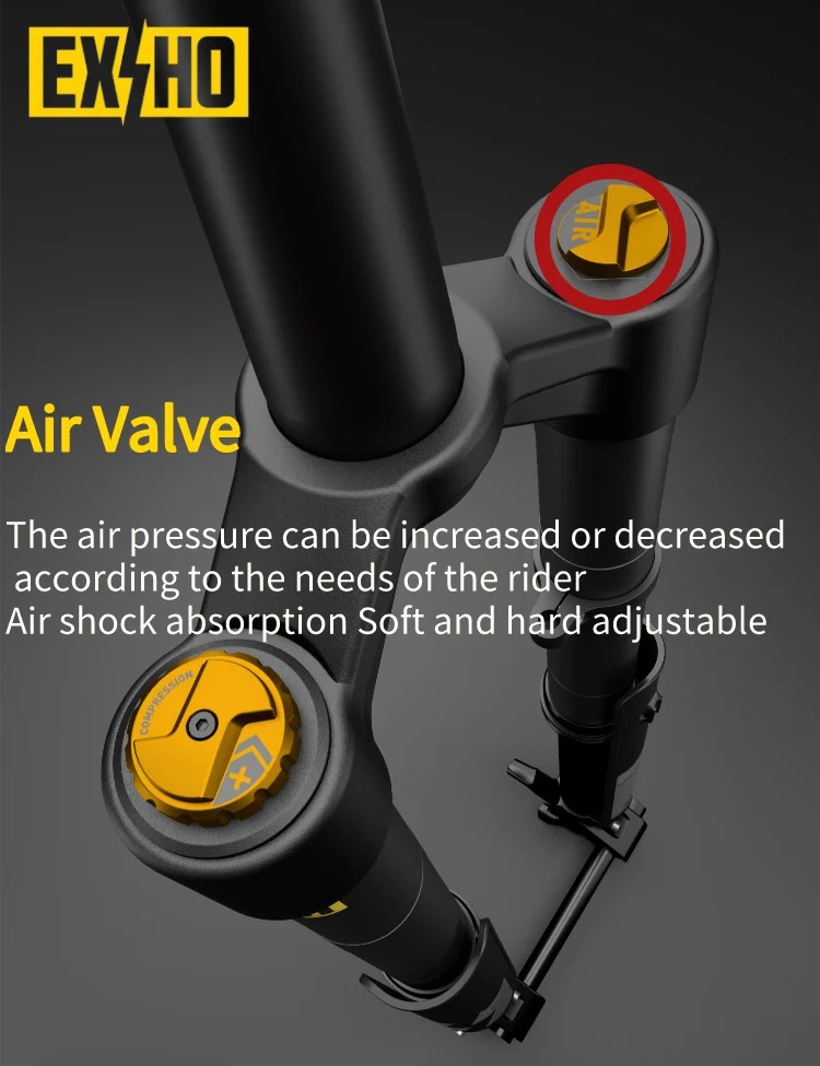 20/24/26/27.5/29 Suspension Fork Straight Tube 28.6mm Manual/remote