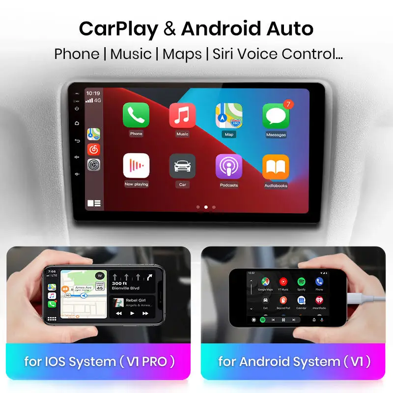Junsun V1 pro AI Voice 2 din Android Auto Radio for R-enault Clio 2012-2016  Car Radio Multimedia GPS Track Carplay 2din dvd,for R-enault