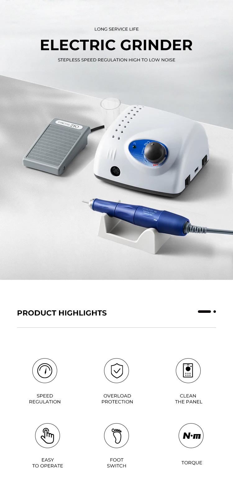 Wholesale Korea 35000rpm Strong 210 Polisher Electric Professional E