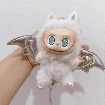 Labubu Doll First Generation Labubu Keychain Mart High Quality Macaron Blind Box Plush Toys Monster Labubus