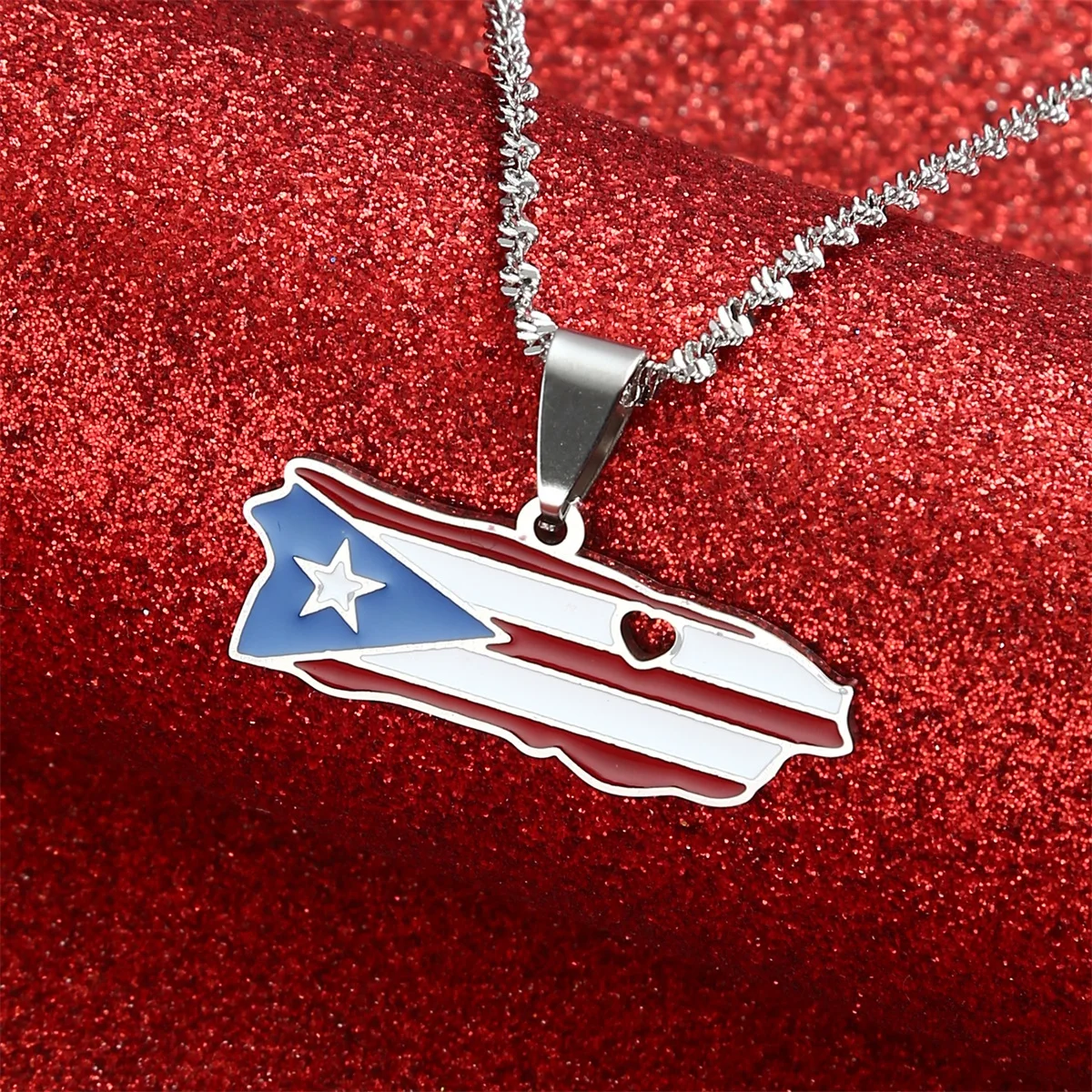 14k Solid Yellow Gold Puerto Rican Flag Pendant Nice Flag With Cubic  Zirconia and Colored Enamels - Etsy