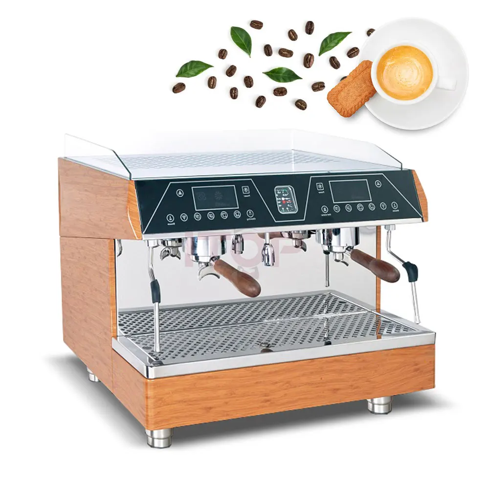 Italian Cafetera Semi-Automatic Coffee Machine Double-Headed 11L