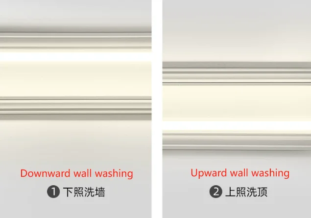 Ceiling Free Surface Mounted Linear Lamp Shaded Linear Light Ceiling Plaster Line Ceiling Linear Lighting