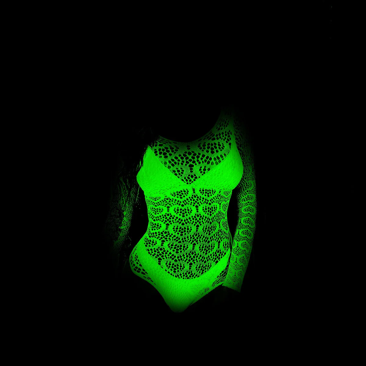 Sexy Luminous Bodysuit Glow In The Dark Lingerie Women Sexy Mature Luminous Underwear