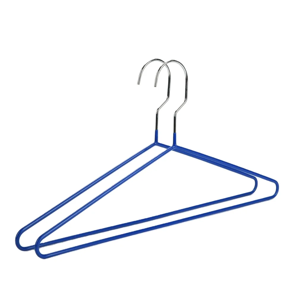 Wholesale Non Slip Cheap PVC Coated Metal Wire Coat Hangers