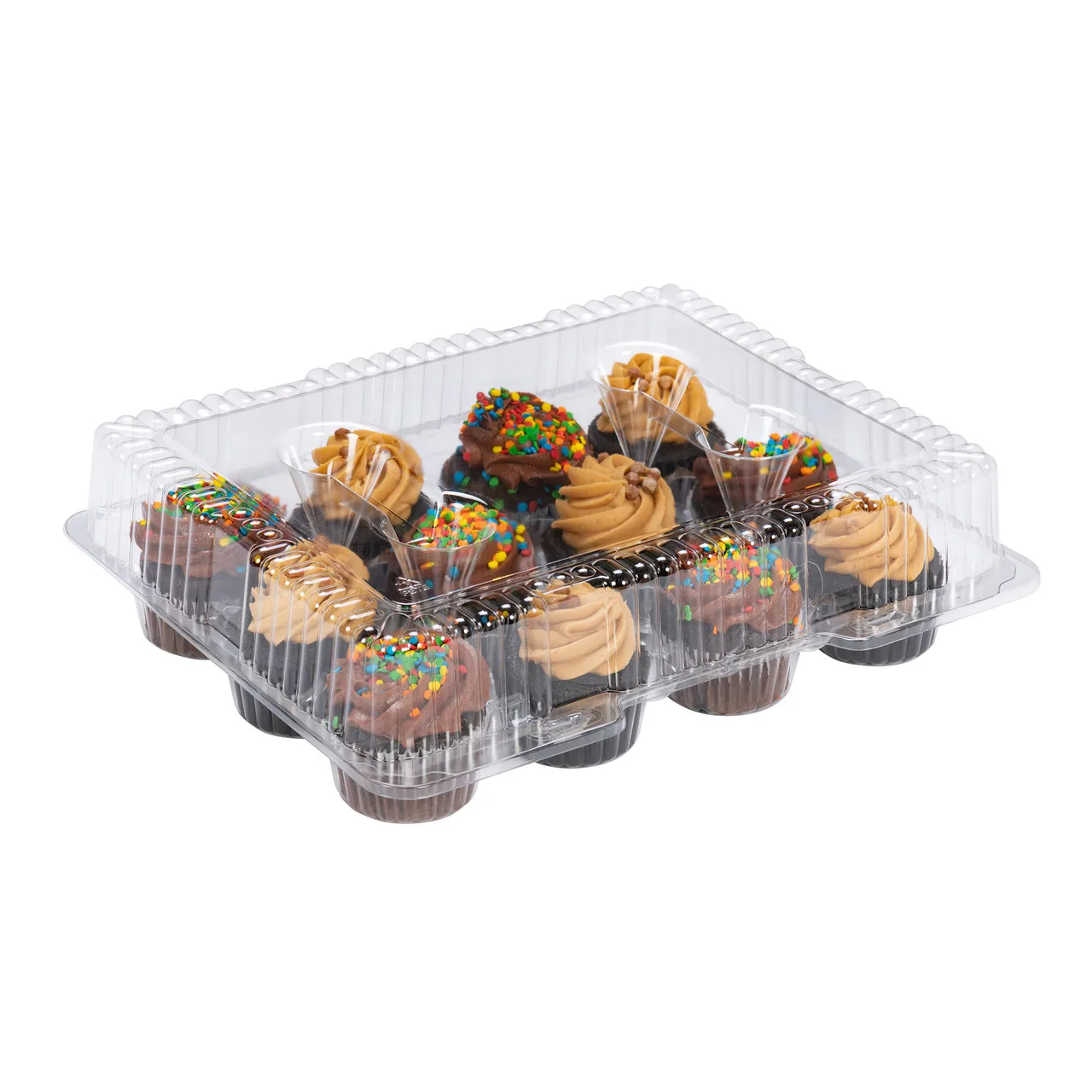 Cupcake Containers Plastic Disposable Single 2 4 6 12 Cup Transparent