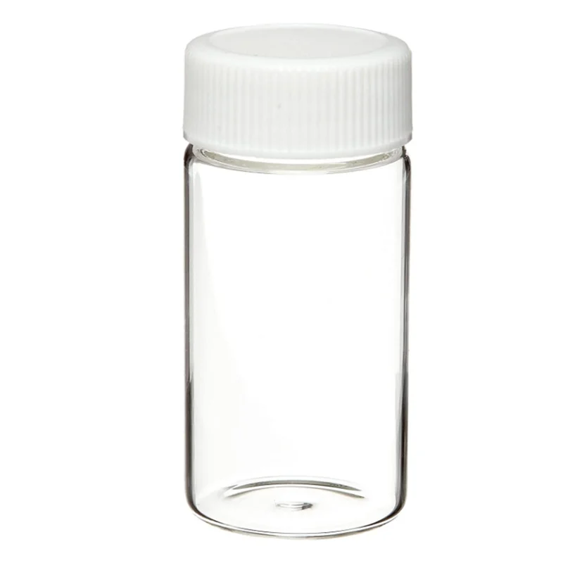 Borosilicate Glass 20ml Liquid Scintillation Vial With White Lined