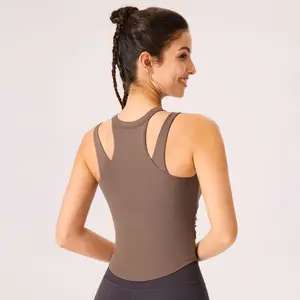 High-intensity Shock-absorbing Yoga Vest With Chest Pads Beautiful Back Plus Size Pilates Running Tank Top