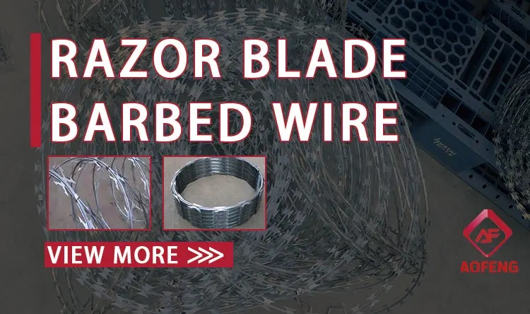 Galvanized BTO-16 22 Razor Concertina Wire Fence Steel Ribbon Barbed ...