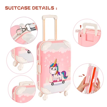 Unicorn luggage for online little girl