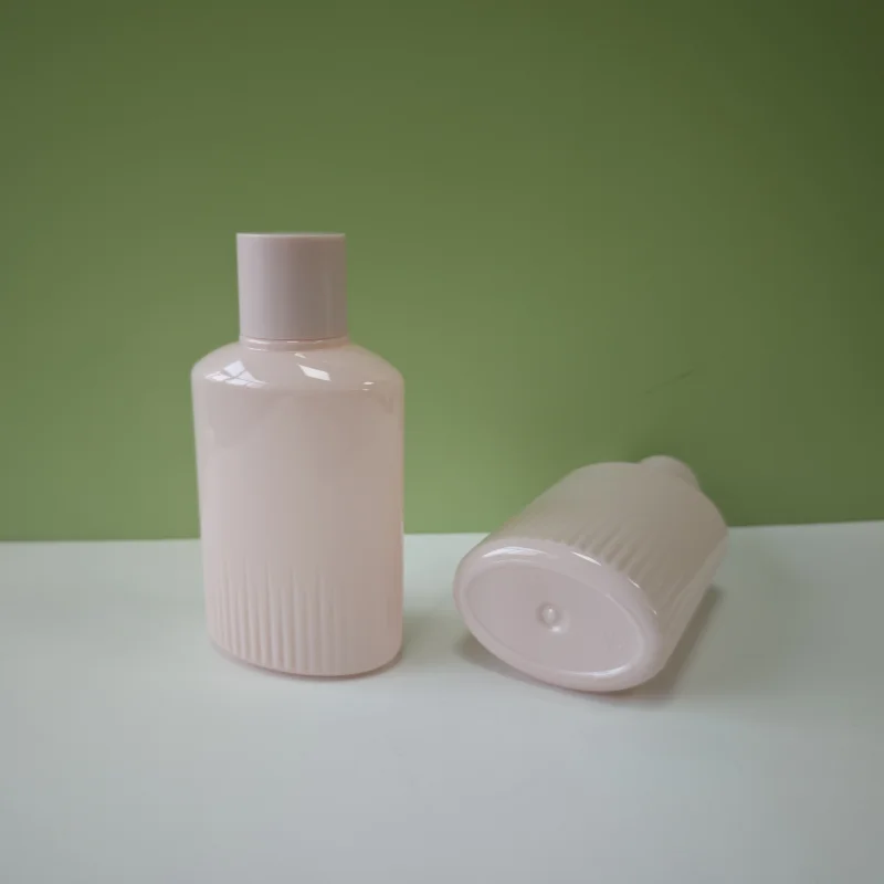 200ml Personal Care Lotion Packaging Bottle Pet Flat Extruded Plastic Bottle Shampoo Body Lotion Bottle