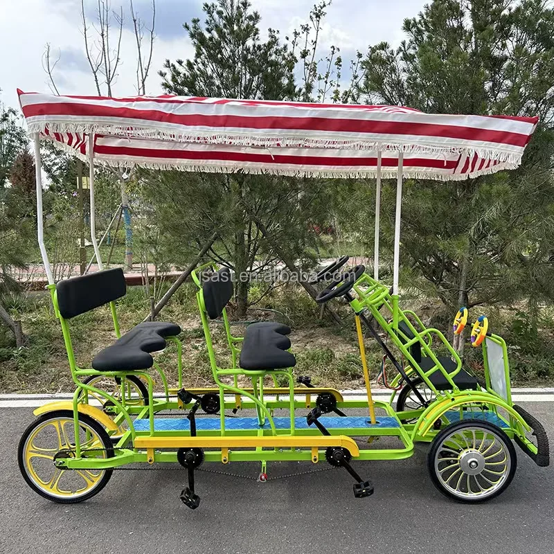 Cycling Quad Tandem Factory Sales New Model New Design Double Quad