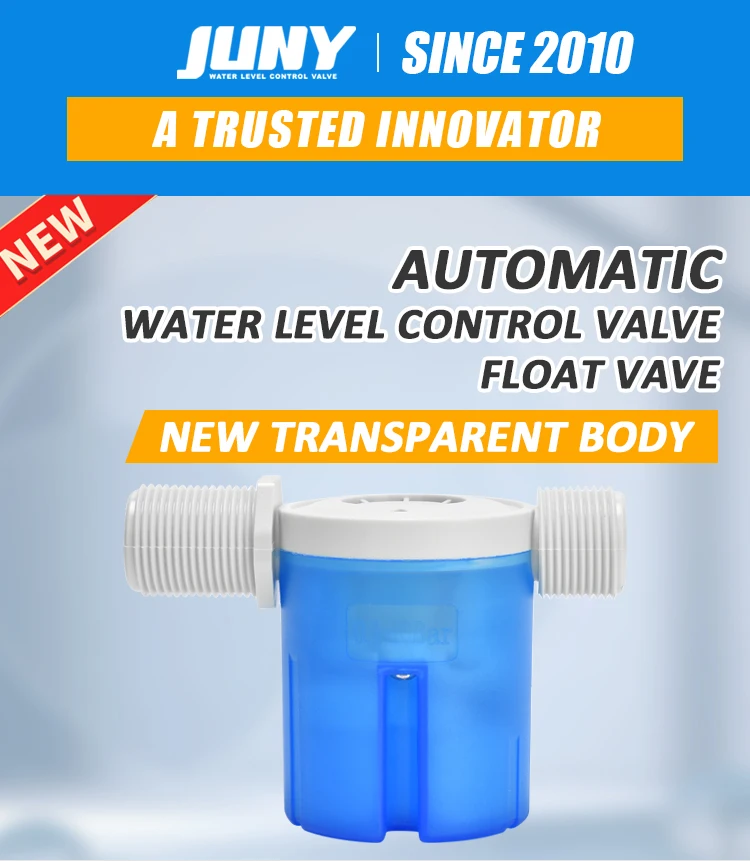juny horizontal water level control float valve solve water over flow problem