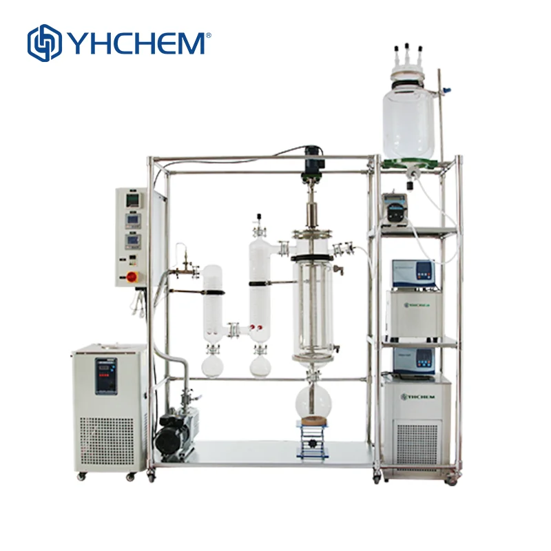 Laboratory use glass thin film evaporator thin film evaporation system ...