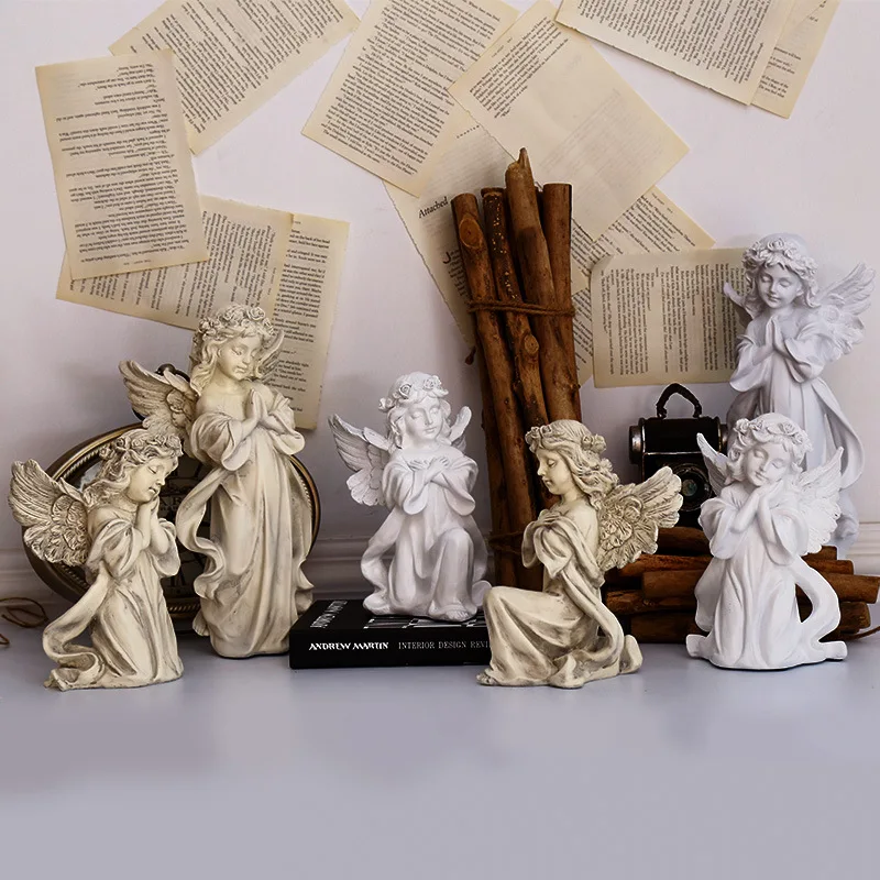 Cheap Mini Resin Praying Angel Figurine