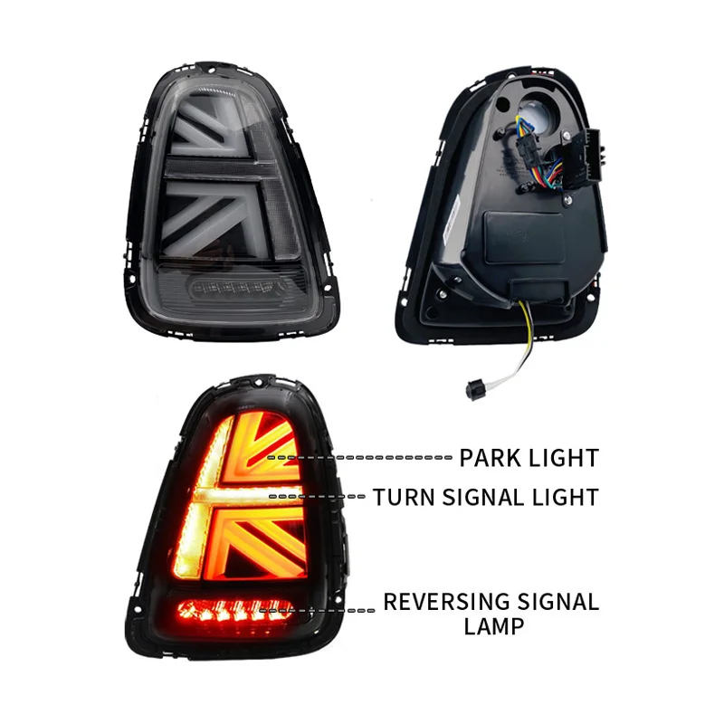 Pair Of Car Tail Light Assembly For Bmw Mini R56 R55 Rx Taillight Led