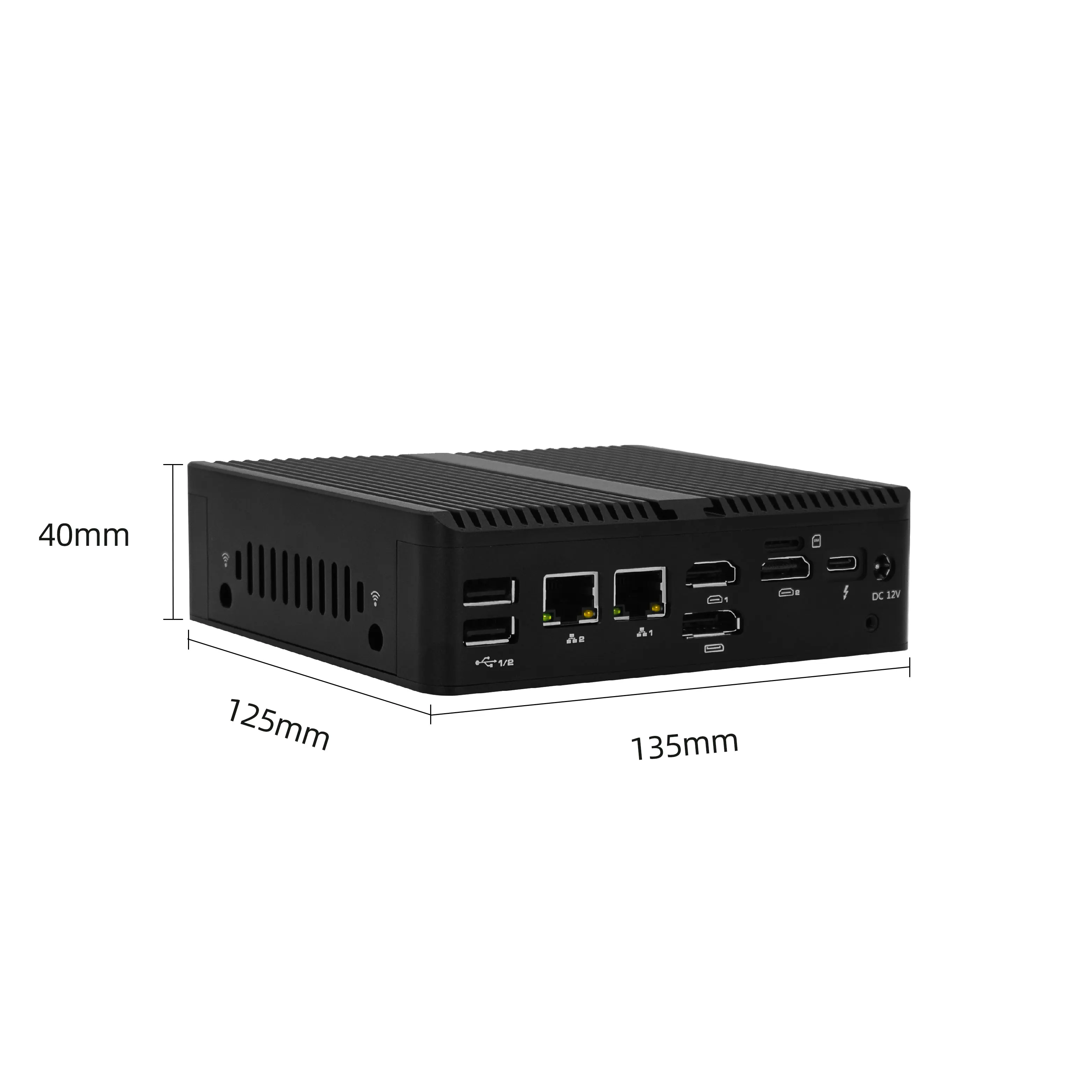 Small Mini Box N100 Type-c 2 Lan 2 Rs232 3x 4k Display Desktop Mini Pcs ...