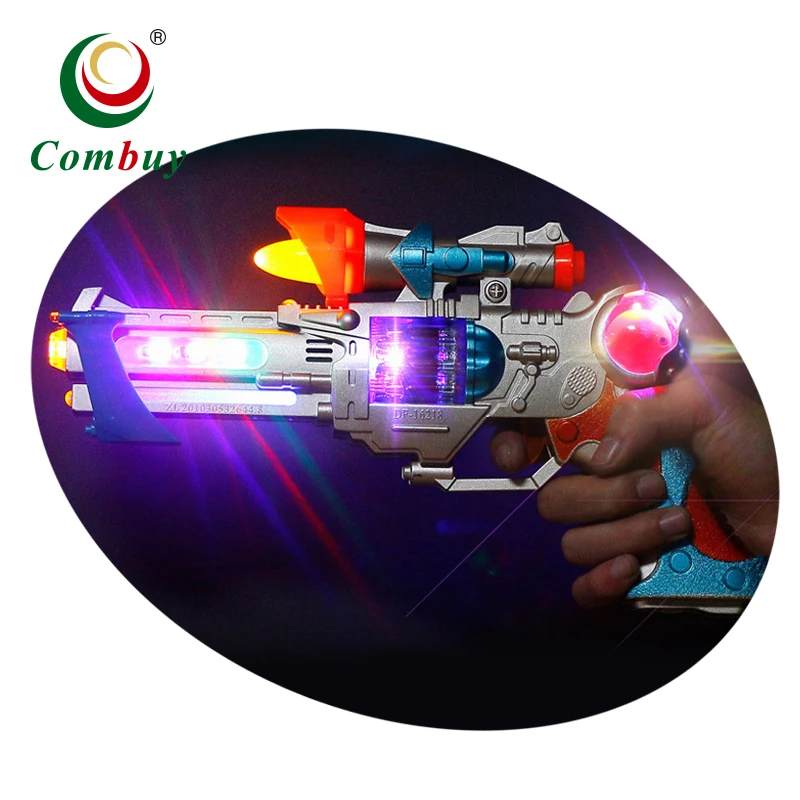  BPC Pistola de juego de estilo con LED realistas efectos de  sonido de simulación, regalo para niños : Juguetes y Juegos