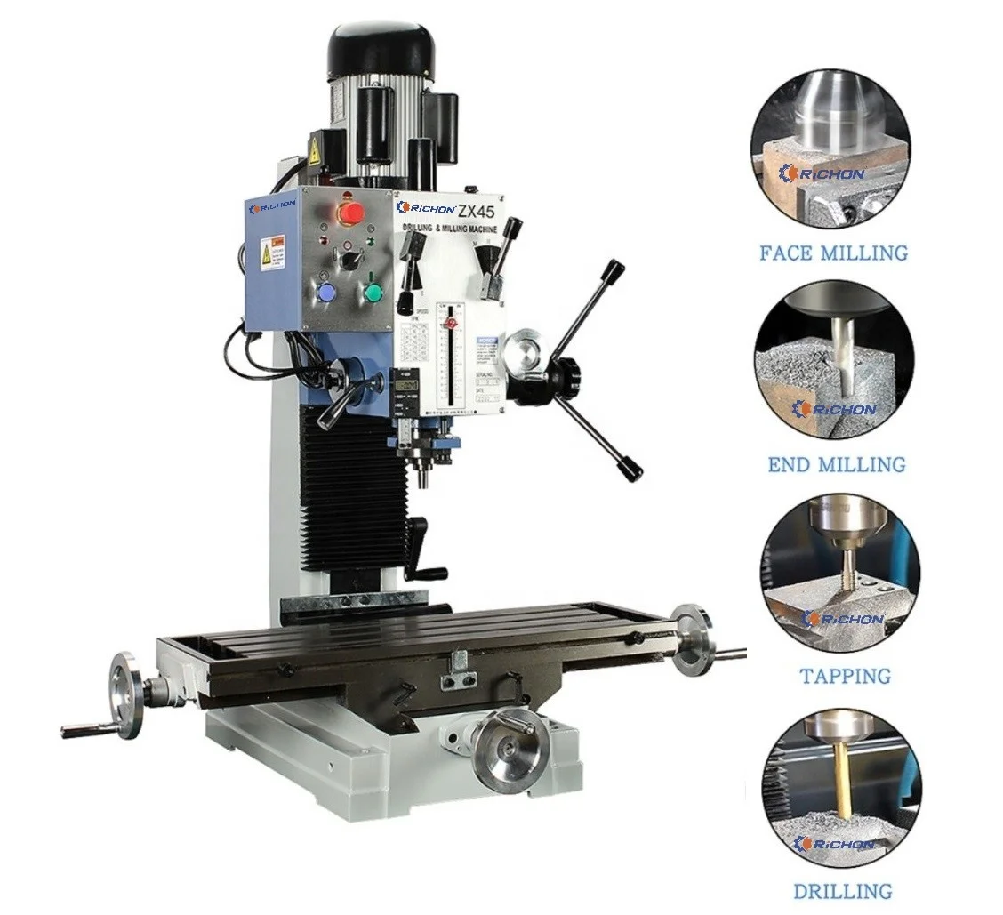 ZX45G Drilling Milling Tapping Machine - High Quality R8 Spindle