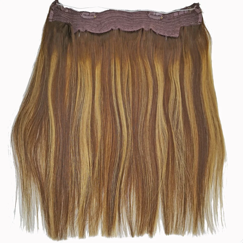 Balayage Hair Extensions Human Hair Ombre Color #4 Fading To #27 And #4  Mixed Secret Wire Real Remy Hair Extensions - Buy Ombre Color Human Hair  Weft,Balayage Remy Hair,Cheap Ombre Hair Extension