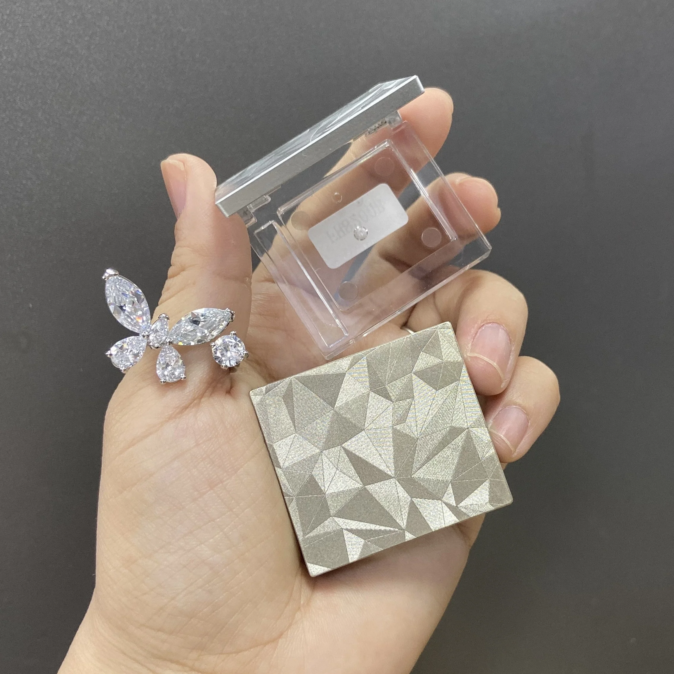 Новая Красивая Роскошная частная палитра теней для век индивидуальная пустая косметическая упаковка пластиковый квадратный футляр одной