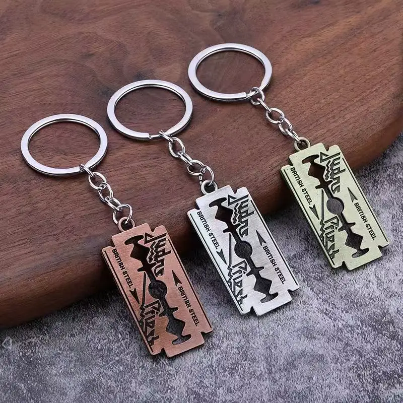 Judas Priest Vintage & Fashion Carabiner Keychain Razor Blade