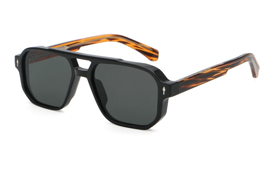 Superhot Eyewear 92814 Fashion 2024 Double Bridge Flat Top Pilot Square