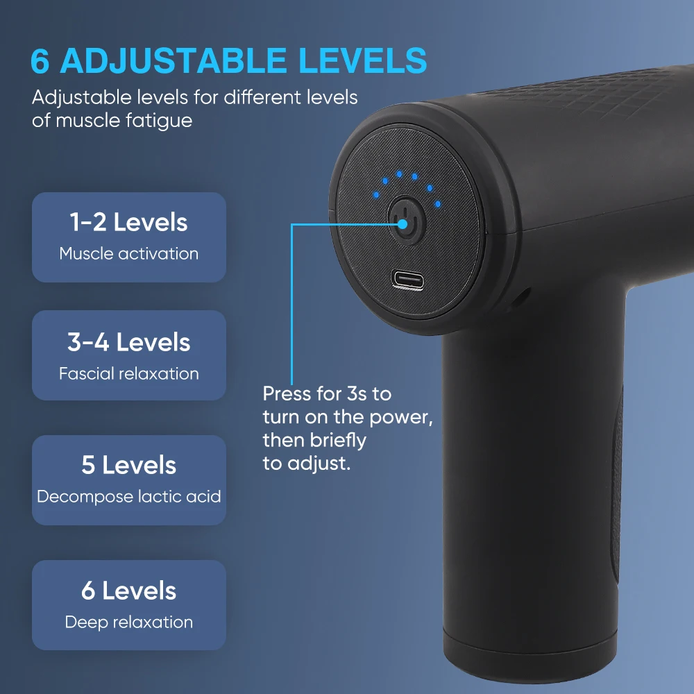 6-Speed Massage Gun – Deep Tissue Muscle Percussion Therapy | Portable & Rechargeable 9 thumbnail image