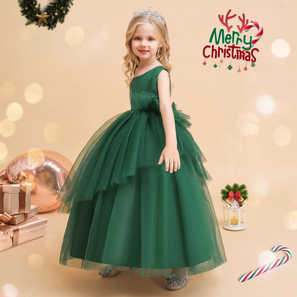 Ball Gown Modas De Ropas Para NiÃ±as Kids Ball Gown Elegant Wedding Party  Dress For Christmas