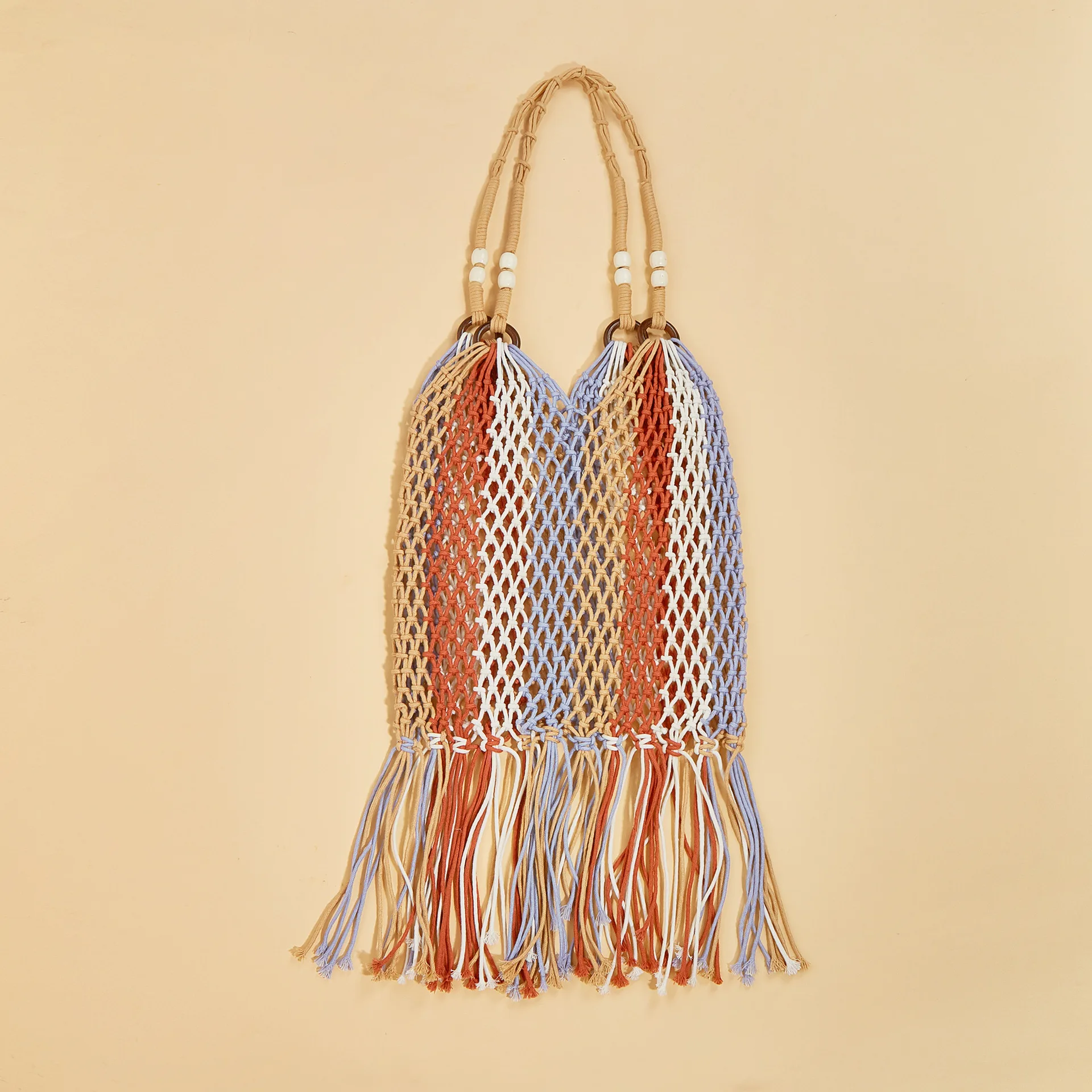 Woven Crochet Summer Tote Bag