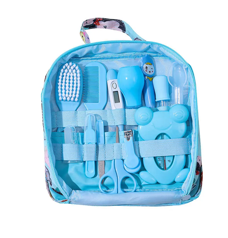 Hot Sales Baby Healthcare and Grooming Kit Nursery Care Products 13-piece Set