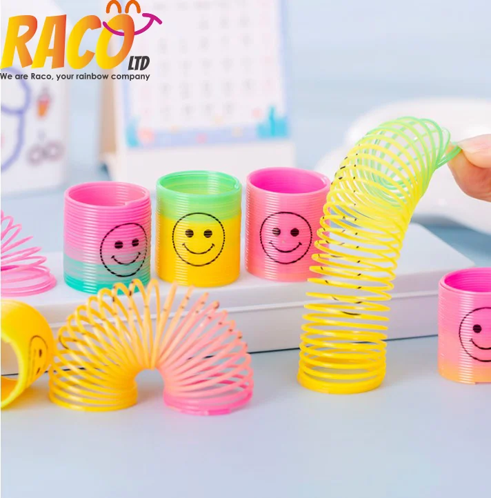 Недорогая пластиковая Весенняя игрушка Slinki, игрушка с радужной катушкой для детей и взрослых, Весенняя игрушка Jumbo Top