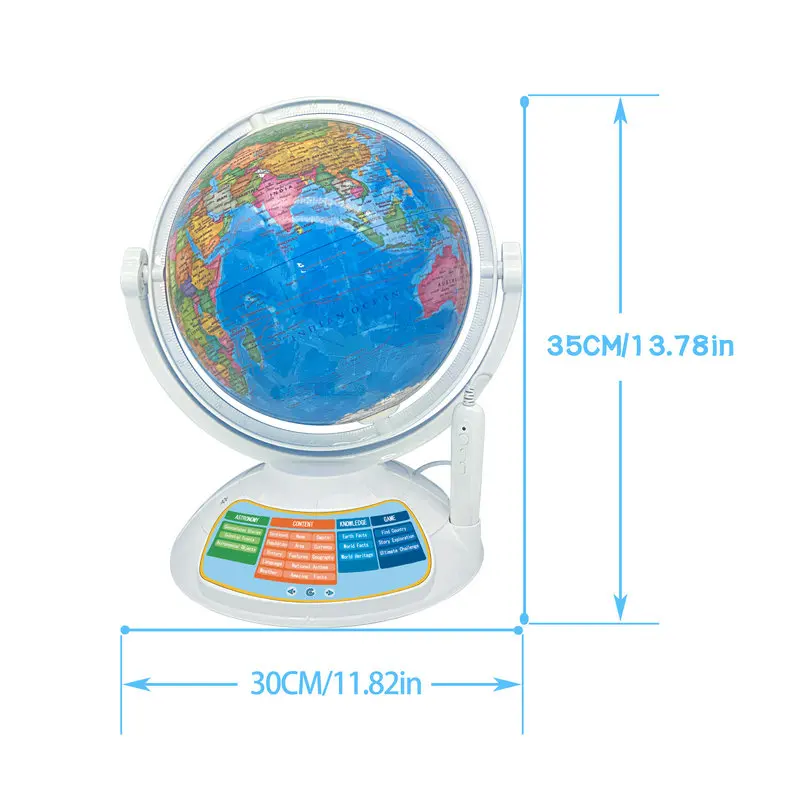 Intelligent Globe for Children's Educational Toy Stylus+app Talking Interactive  Magic Adventure  Globe Early Childhood Learning